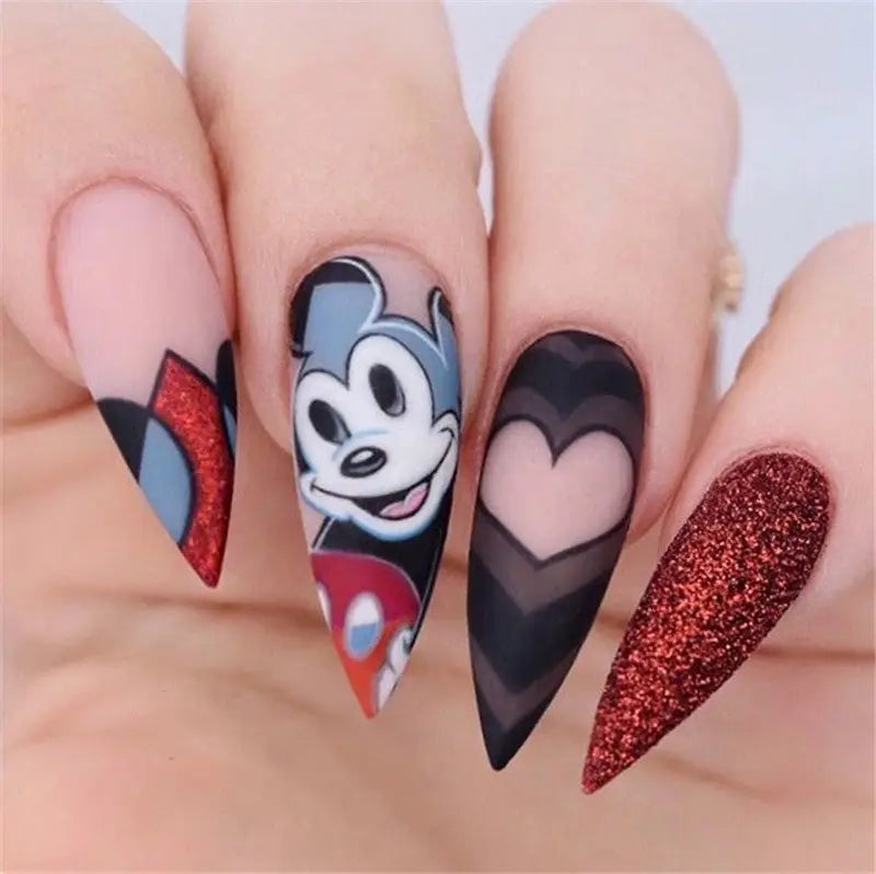 25+ Disney Cutest Stiletto Nails Design Inspiration