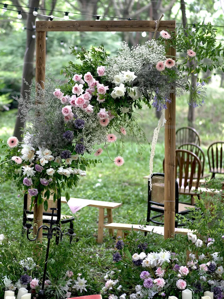 Green and Pink Wedding Decor Ideas