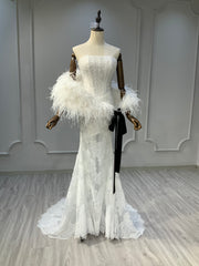 Ostty Minimalist Off-Shoulder Mermaid Dress OST-MN022-25 (Wholesale)