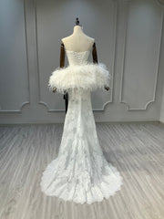 Ostty Minimalist Off-Shoulder Mermaid Dress OST-MN022-25 (Wholesale)