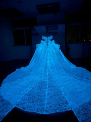 Cinderella Dress Shinning off the light One Shoulder Neck Dress - Quinceanera Dress $998