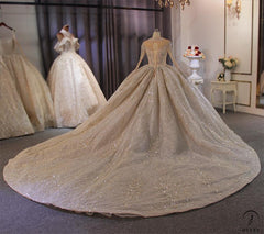 Long Sleeves Beading Wedding Dress OS3903 - $2,460.50