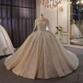 Long Sleeves Beading Wedding Dress OS3903 - $2,460.50
