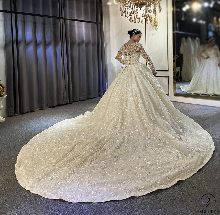 Copy of Luxury Embroidered Sleeveless Wedding Dresses OS3974 - Wedding & Bridal Party Dresses $1,699.99