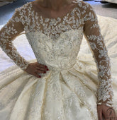 Luxury Embroidered Sleeveless Wedding Dresses OS3963 - Wedding & Bridal Party Dresses $1,699.99