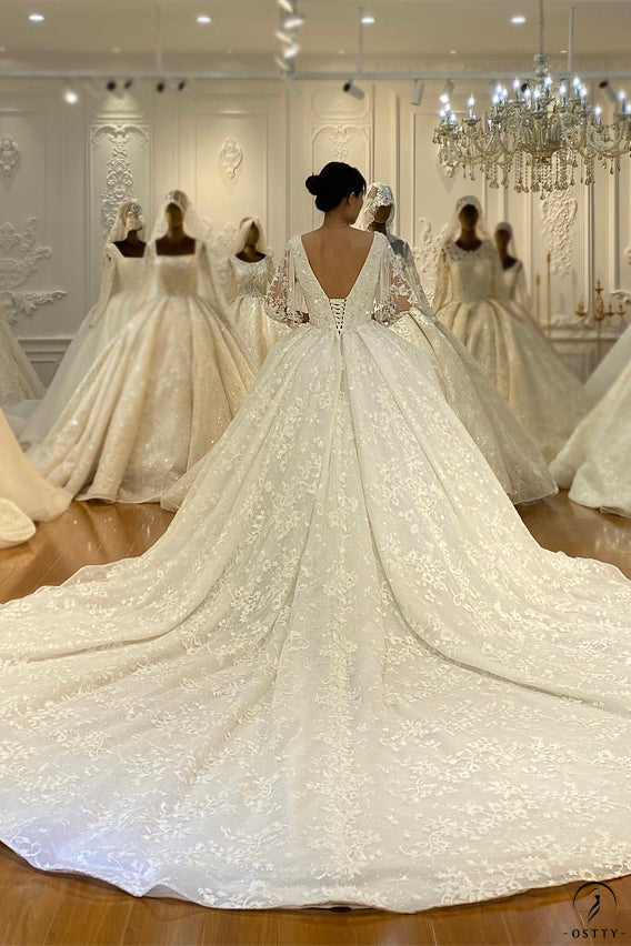 HN EXCLUSIVE 4163 - Custom Size - Wedding & Bridal Party Dresses $1,699