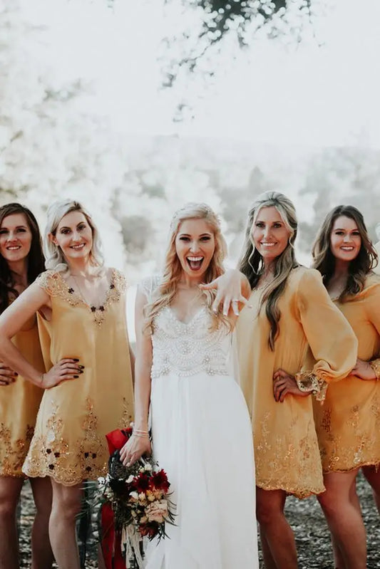 18 + Short Bridesmaids Dresses for Spring Wedding