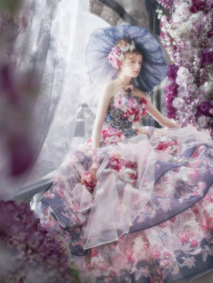 10+ Flower fairy bridal wedding dress