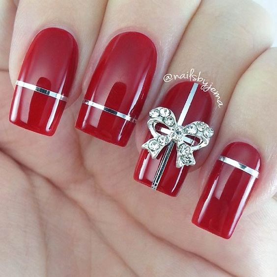 55+ Popular Ideas of Christmas Nails Designs To Try in 2019