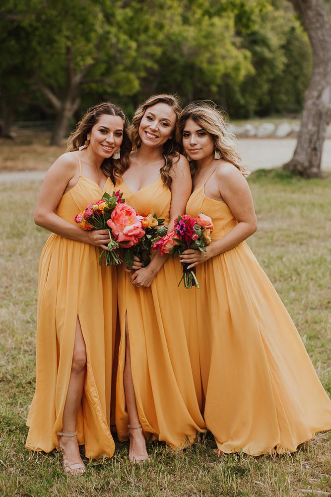 10+ Yellow Bridesmaid Dresses For Bright Wedding