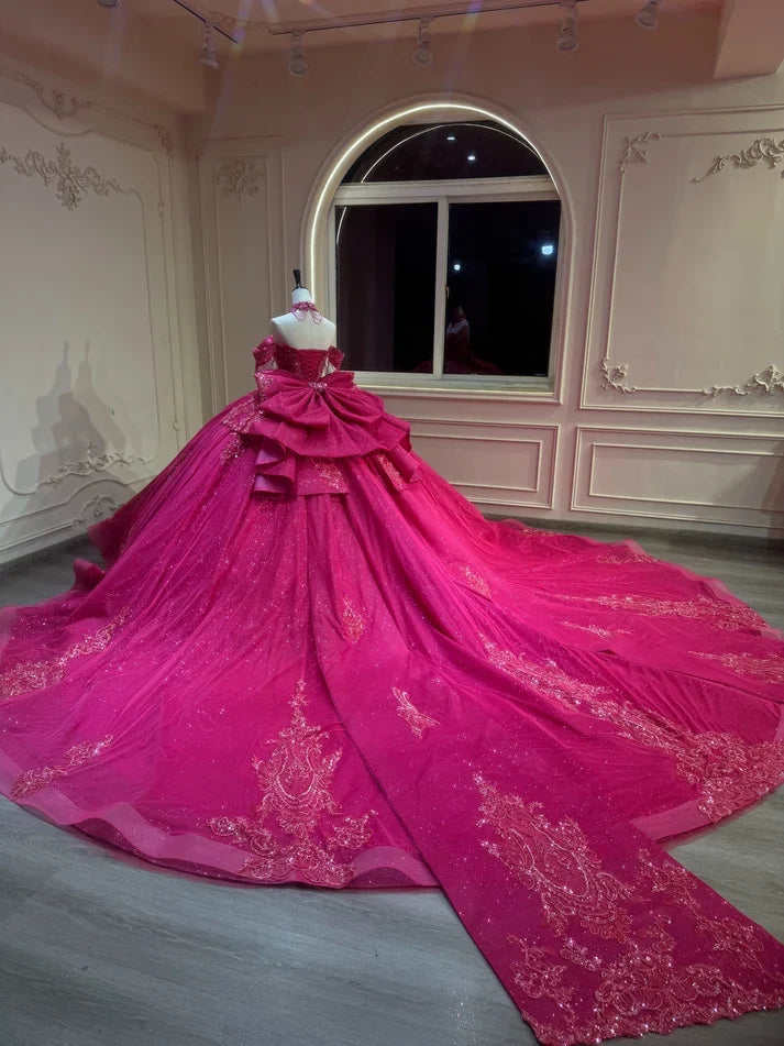 Fuchsia Quinceañera Dresses