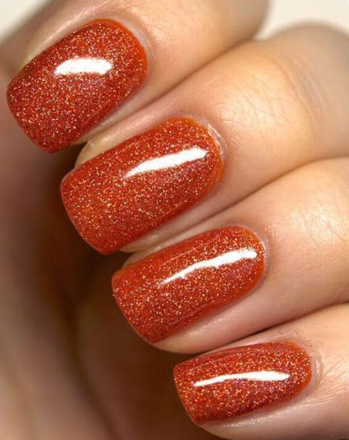 55+ Trendy Manicure Ideas In Fall Nail Colors；Orange Nails; Manicure; Fall Nails;Trendy nails; gel nails; nails shop