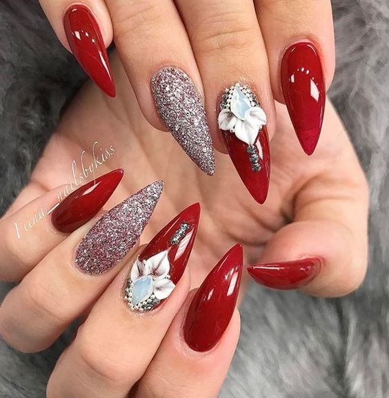 Classic Red Stiletto Nails; Stiletto nails; cute Stiletto nails; Stiletto coffin nails; easy Stiletto nails; Stiletto nails designs;