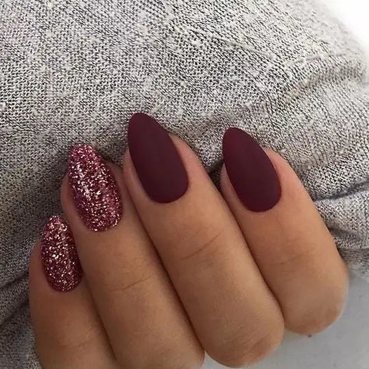 55+ Trendy Manicure Ideas In Fall Nail Colors；Purple Nails; Manicure; Fall Nails;Trendy nails; gel nails; nails shop