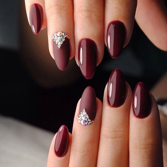 55+ Trendy Manicure Ideas In Fall Nail Colors；Purple Nails; Manicure; Fall Nails;Trendy nails; gel nails; nails shop