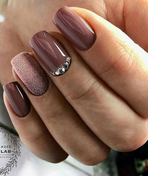 55+ Trendy Manicure Ideas In Fall Nail Colors；Purple Nails; Manicure; Fall Nails;Trendy nails; gel nails; nails shop