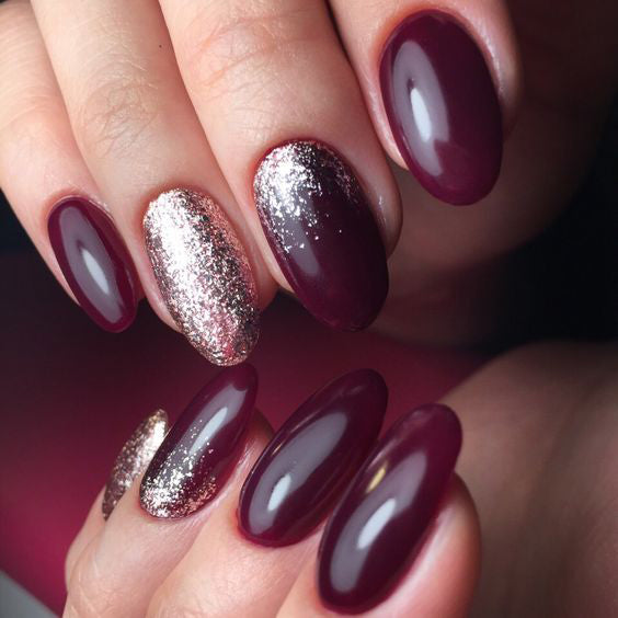55+ Trendy Manicure Ideas In Fall Nail Colors；Purple Nails; Manicure; Fall Nails;Trendy nails; gel nails; nails shop