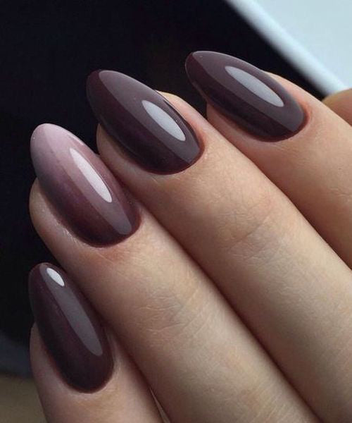 36+ Pretty Trending Fall Nails; coffin nails; Fall gel nail; short Purple nails; Purple cute nails; Purple matte nails; Purple glitter nails.