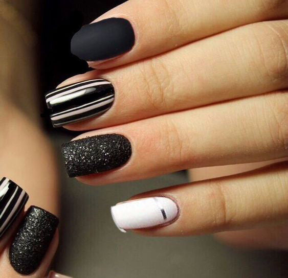 36+ Pretty Trending Fall Nails; coffin nails; Fall gel nail; short Purple nails; Purple cute nails; Purple matte nails; Purple glitter nails.