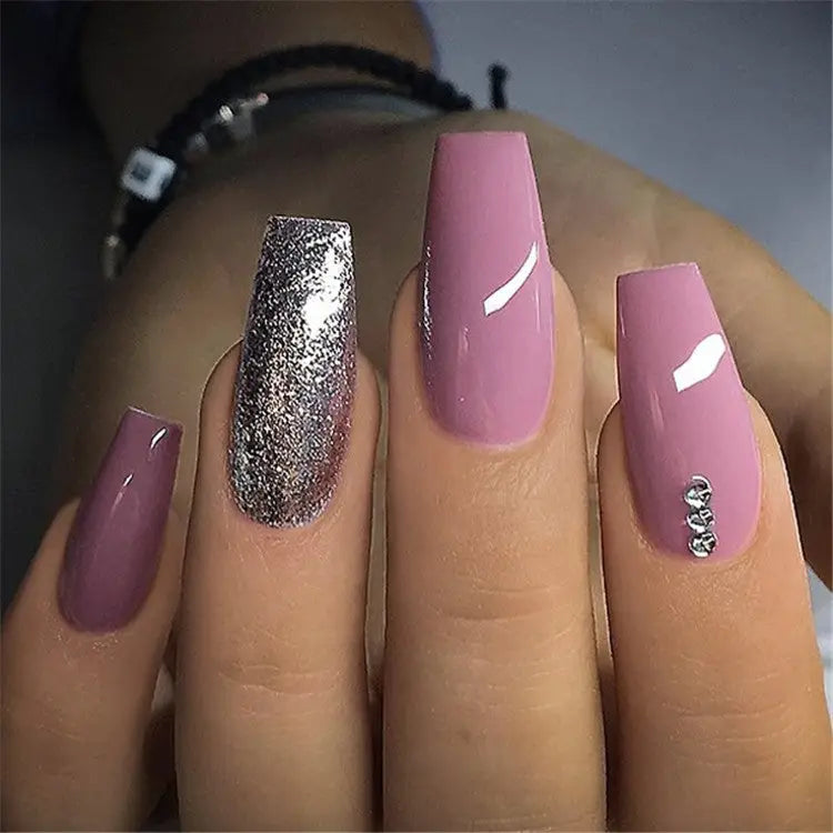 Ombre Design For Coffin Nails