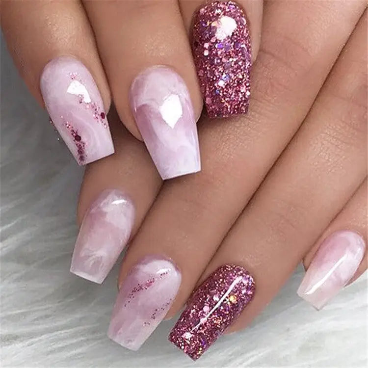 Ombre Design For Coffin Nails