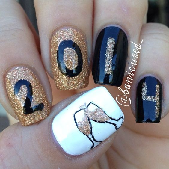 Bright Colors For New Year Nails 2019; New Year nails; cute New Year nails; New Year coffin nails; easy New Year nails; New Year nails designs;
