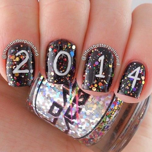 Bright Colors For New Year Nails 2019; New Year nails; cute New Year nails; New Year coffin nails; easy New Year nails; New Year nails designs;