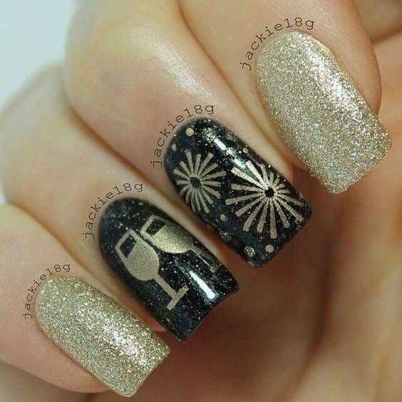 Bright Colors For New Year Nails 2019; New Year nails; cute New Year nails; New Year coffin nails; easy New Year nails; New Year nails designs;