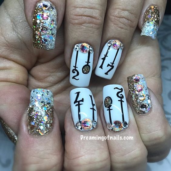 Bright Colors For New Year Nails 2019; New Year nails; cute New Year nails; New Year coffin nails; easy New Year nails; New Year nails designs;