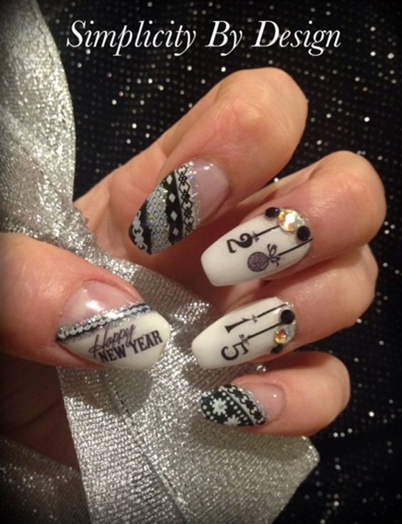 Bright Colors For New Year Nails 2019; New Year nails; cute New Year nails; New Year coffin nails; easy New Year nails; New Year nails designs;
