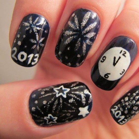 Bright Colors For New Year Nails 2019; New Year nails; cute New Year nails; New Year coffin nails; easy New Year nails; New Year nails designs;