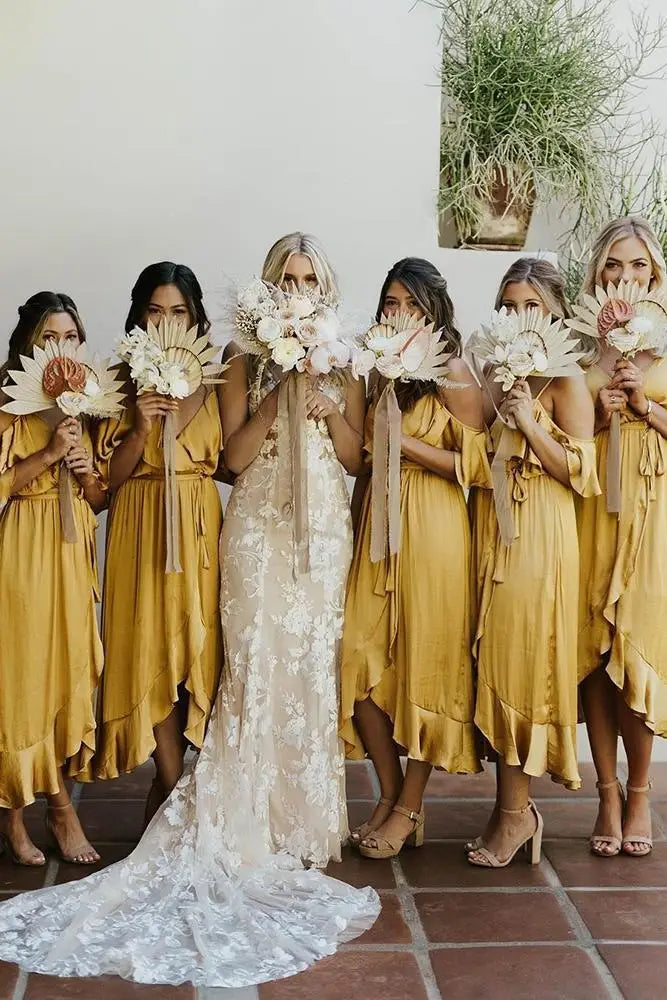 10 + Yellow Bridesmaid Dresses For Bright Wedding