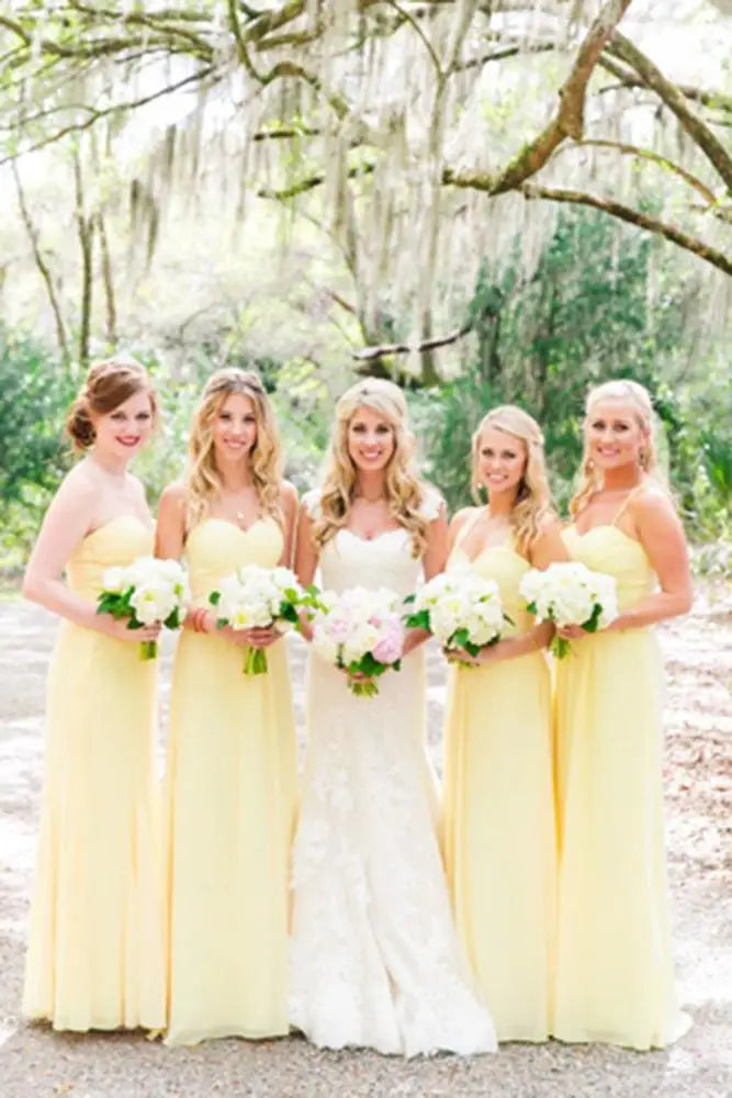 10 + Yellow Bridesmaid Dresses For Bright Wedding