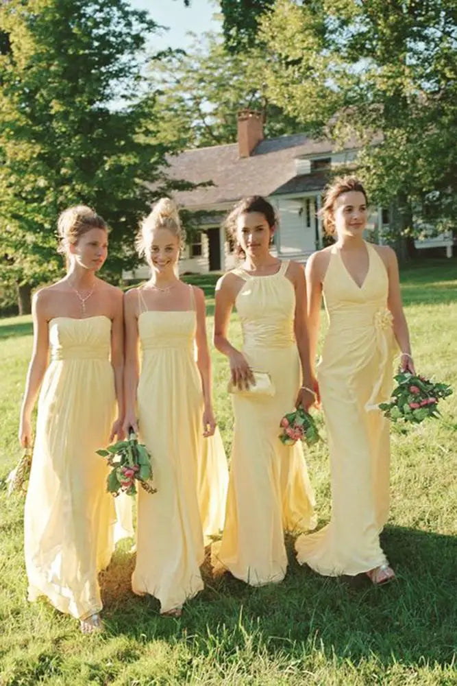 10 + Yellow Bridesmaid Dresses For Bright Wedding