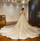 Appliques Detachable Train Lace Mermaid Wedding Dress OS4287 - $949.99