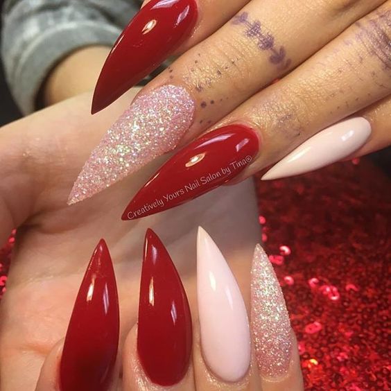 Classic Red Stiletto Nails; Stiletto nails; cute Stiletto nails; Stiletto coffin nails; easy Stiletto nails; Stiletto nails designs;