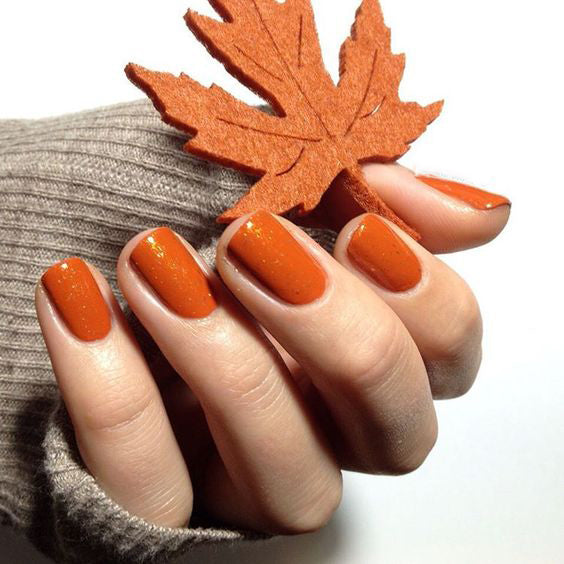 55+ Trendy Manicure Ideas In Fall Nail Colors；Orange Nails; Manicure; Fall Nails;Trendy nails; gel nails; nails shop
