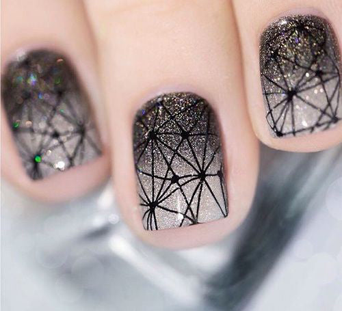 Manicure Geometric Nail Art Ideas ; design de unhas; Геометрия Дизайн ногтей; Дизайн ногтей; geometric nails; Grey nails; manicure; nail shop; nail salon;