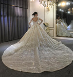 Long Sleeves Beading Wedding Dress OS3916 - $2,460.50