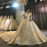 Long Sleeves Beading Wedding Dress OS3916 - $2,460.50