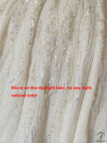Luxury Embroidered Round Neck Long Sleeves Wedding Dresses OS4174 - Wedding & Bridal Party Dresses $1,680