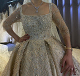 Luxury Embroidered Sleeveless Wedding Dresses OS3960 - Wedding & Bridal Party Dresses $1,699.99