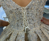 Luxury Embroidered Sleeveless Wedding Dresses OS3960 - Wedding & Bridal Party Dresses $1,699.99