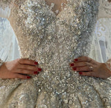 Luxury Embroidered Sleeveless Wedding Dresses OS3964 - Wedding & Bridal Party Dresses $1,699.99