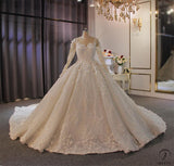 Copy of Copy of Long Sleeves Beading Wedding Dress OS3917 - $2,460.50