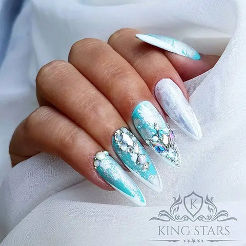 40 + prom night long nail elegant art design