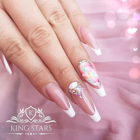 40 + prom night long nail elegant art design