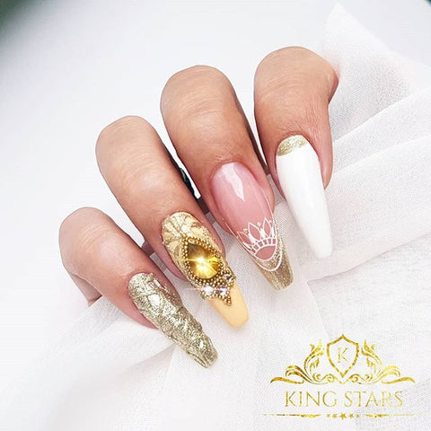 40 + prom night long nail elegant art design