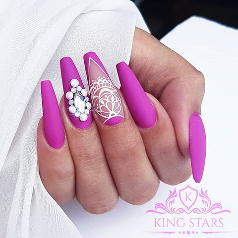40 + prom night long nail elegant art design