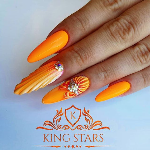 40 + prom night long nail elegant art design